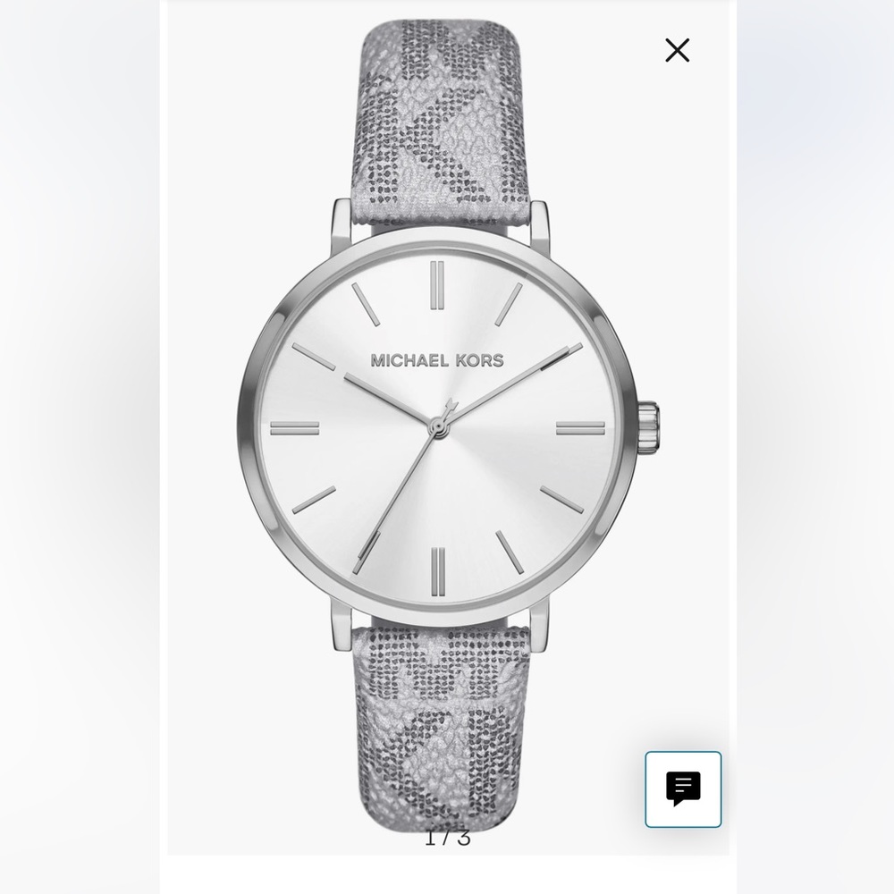 MICHAEL KORS Addyson Leather Strap WATCH
